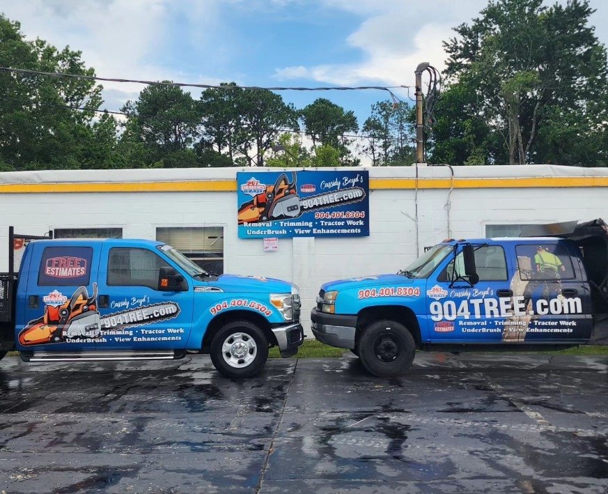 904Tree crane, climbing, and stump grinding tree work in Jacksonville, FL